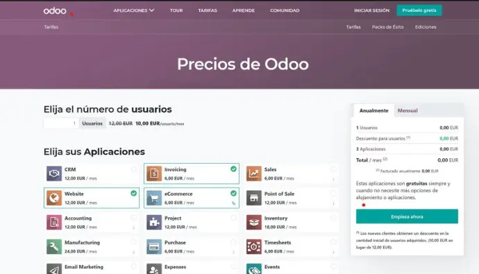 Mentoría Odoo Enterprise